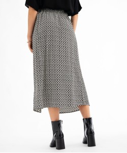 Jupe longue imprimée en viscose femme